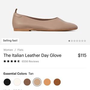 Everlane day glove in tan